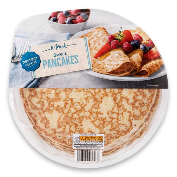 Sweet Pancakes 600g 10 Pack Dessert Menu